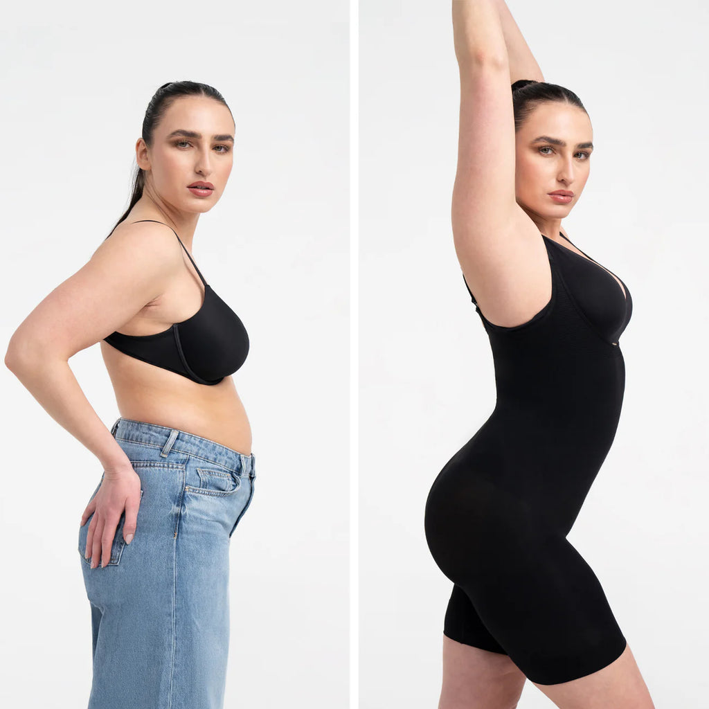 💪 Adjustable Seamless Shapewear – Sculpt, Sweat & Stay Confident