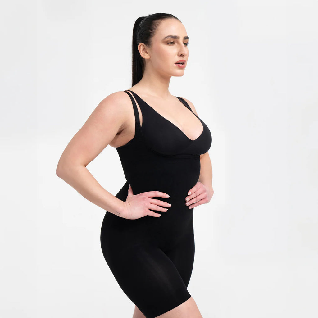 💪 Adjustable Seamless Shapewear – Sculpt, Sweat & Stay Confident